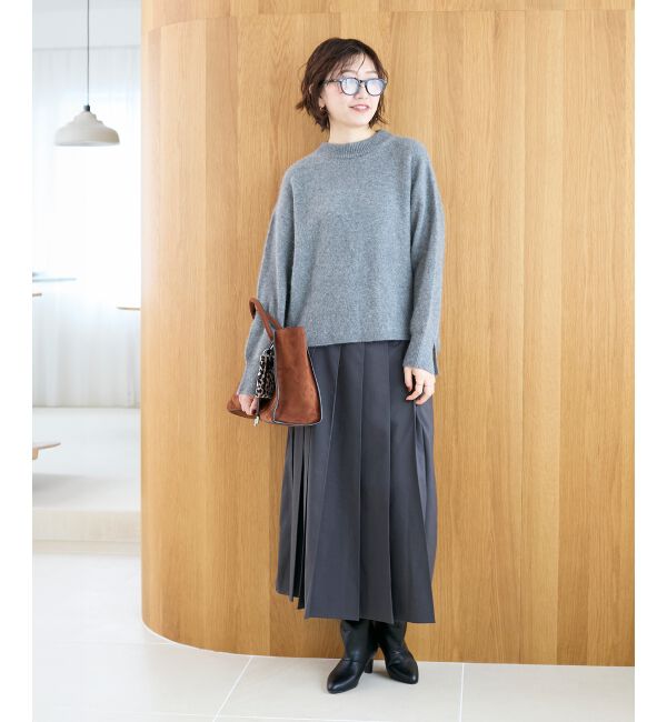  「モックネックチャイニーズラクーンプルオーバー」|ニット・セーター|