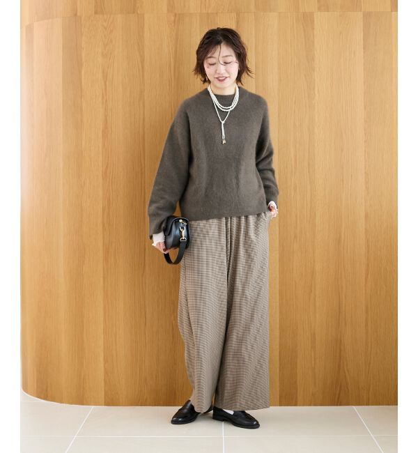  「モックネックチャイニーズラクーンプルオーバー」|ニット・セーター|