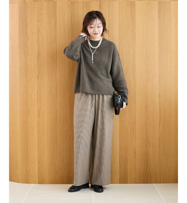  「モックネックチャイニーズラクーンプルオーバー」|ニット・セーター|