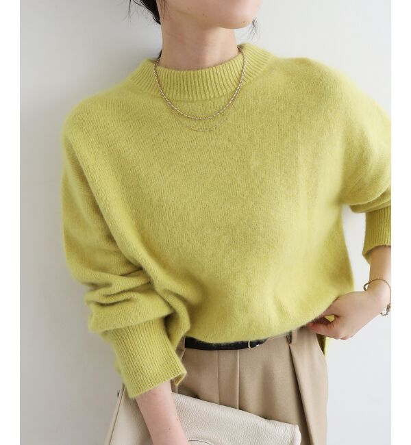  「モックネックチャイニーズラクーンプルオーバー」|ニット・セーター|