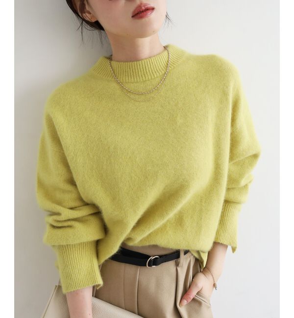  「モックネックチャイニーズラクーンプルオーバー」|ニット・セーター|