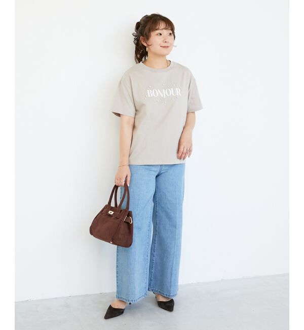  「《手洗い可能》パールロゴTシャツ」|Tシャツ・カットソー|