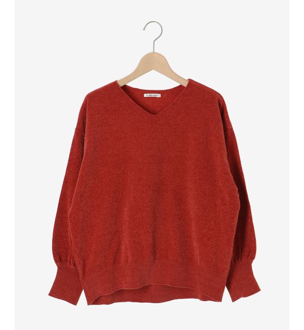  「モールヤーンVネックプルオーバー」|ニット・セーター|