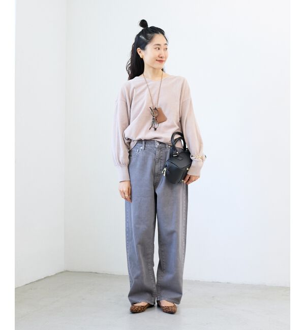  「モールヤーンVネックプルオーバー」|ニット・セーター|