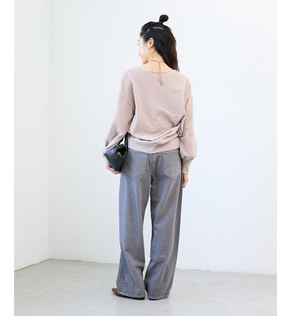  「モールヤーンVネックプルオーバー」|ニット・セーター|