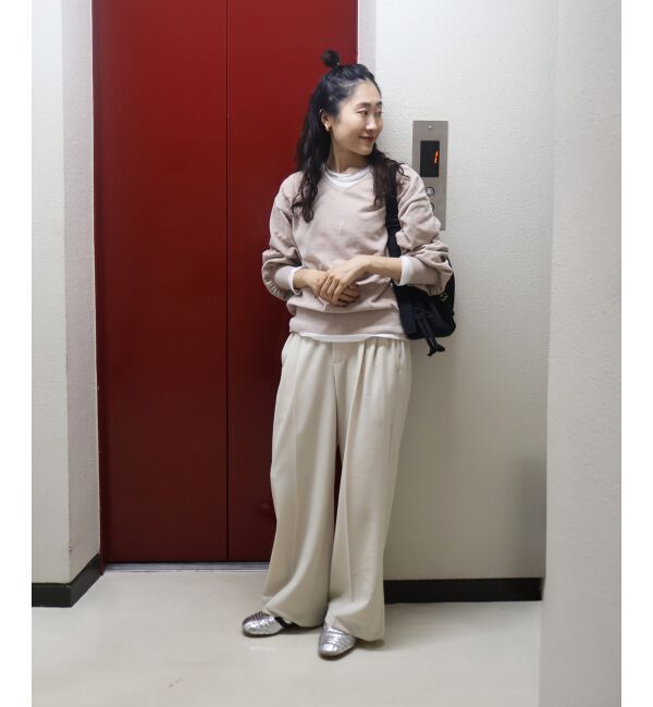  「モールヤーンVネックプルオーバー」|ニット・セーター|