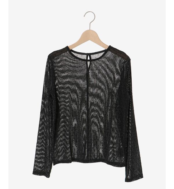  「シアーラメフロッキードットプルオーバー」|Tシャツ・カットソー|