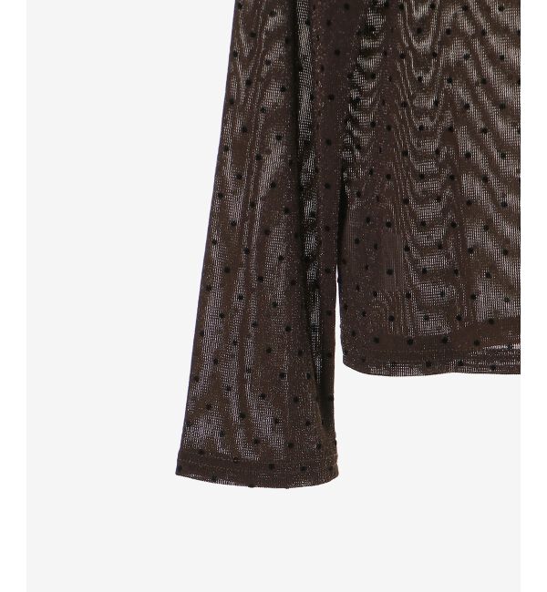  「シアーラメフロッキードットプルオーバー」|Tシャツ・カットソー|