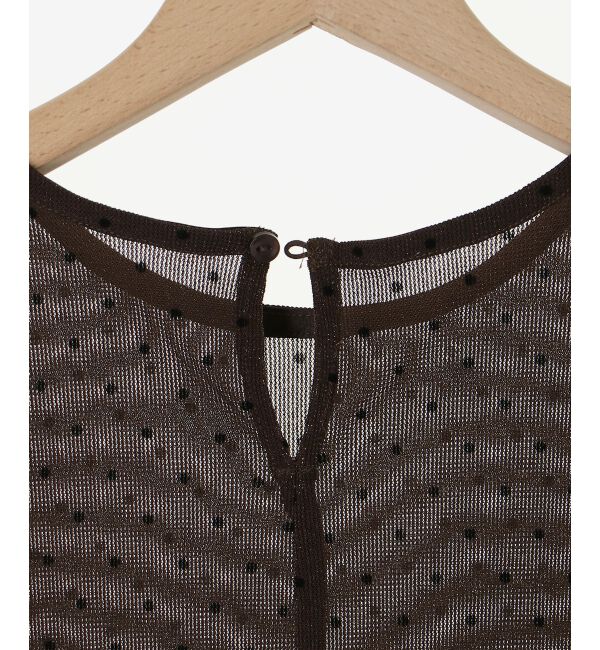  「シアーラメフロッキードットプルオーバー」|Tシャツ・カットソー|