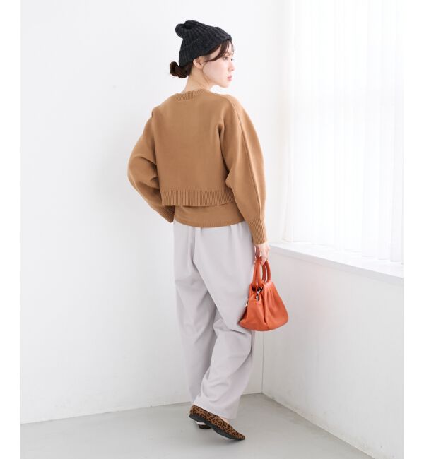  「3WAYレイヤードクルーニット」|ニット・セーター|