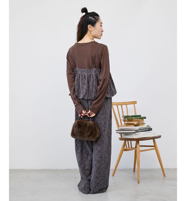  「《WEB限定アイテム》起毛レースイージーパンツ」|その他|