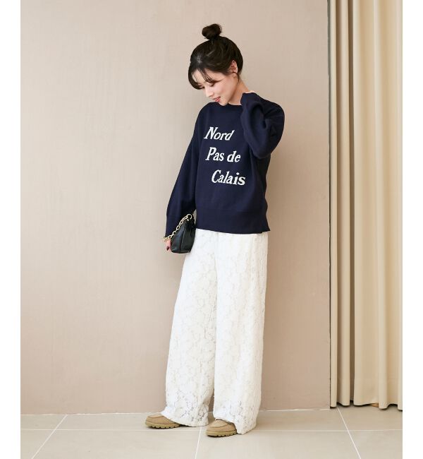  「《WEB限定アイテム》起毛レースイージーパンツ」|その他|