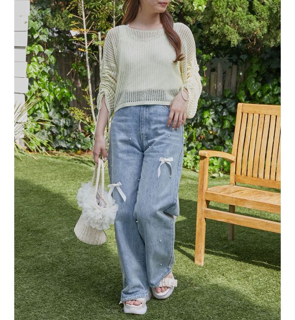  「キラキラメッシュニット」|ニット・セーター|