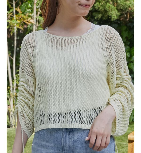  「キラキラメッシュニット」|ニット・セーター|