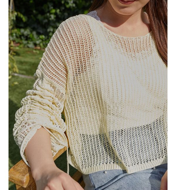  「キラキラメッシュニット」|ニット・セーター|