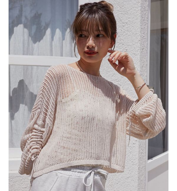  「キラキラメッシュニット」|ニット・セーター|