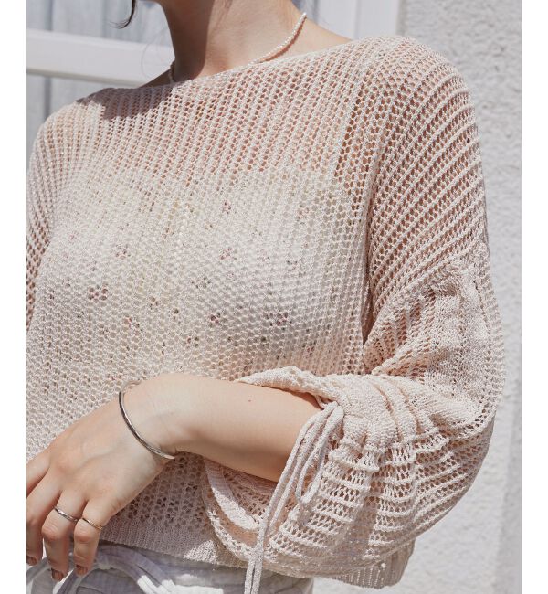  「キラキラメッシュニット」|ニット・セーター|