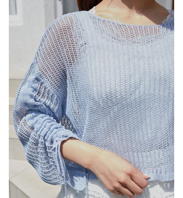  「キラキラメッシュニット」|ニット・セーター|