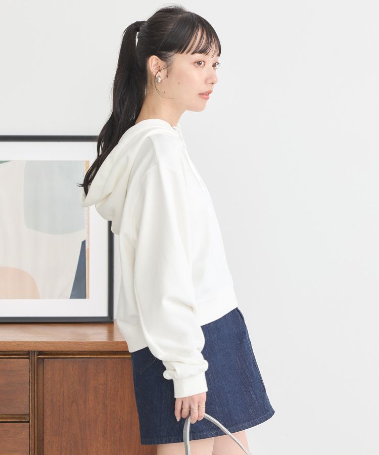 earth music&ecology「Lee&times;e.m.a.eショート丈パーカー」|スウェット・ジャージ|