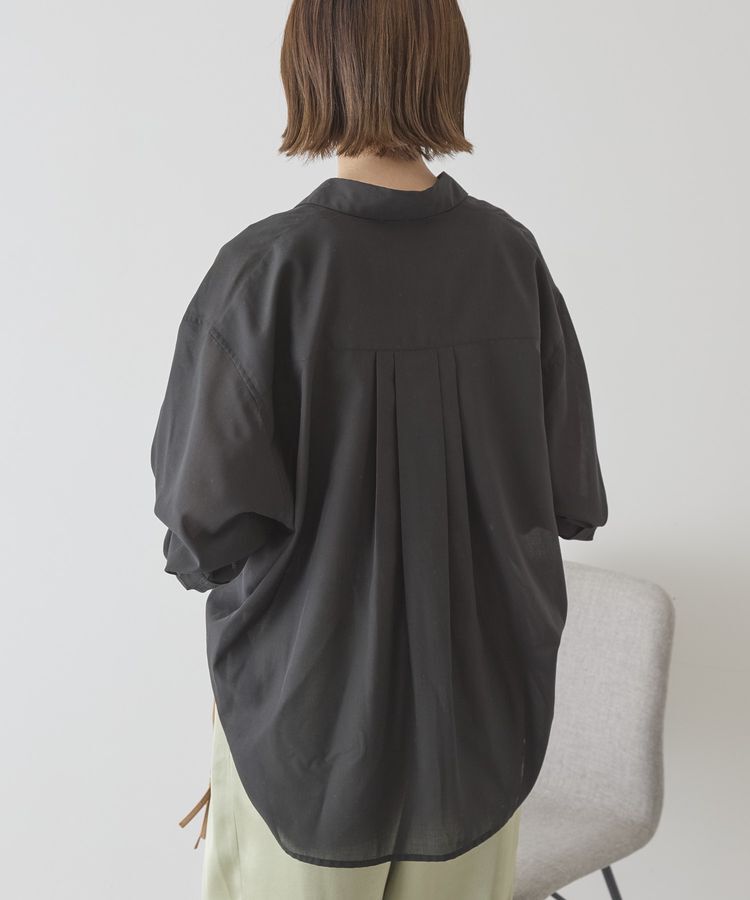 AMERICAN HOLIC「【イージーケア・UVカット】シアーラウンドシャツ」|シャツ・ブラウス|
