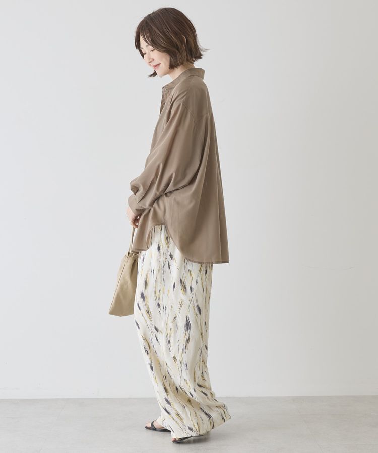 AMERICAN HOLIC「【イージーケア・UVカット】シアーラウンドシャツ」|シャツ・ブラウス|