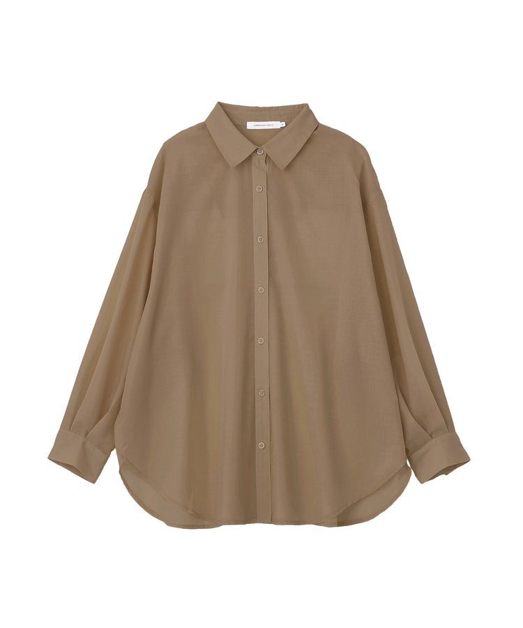 AMERICAN HOLIC「【イージーケア・UVカット】シアーラウンドシャツ」|シャツ・ブラウス|