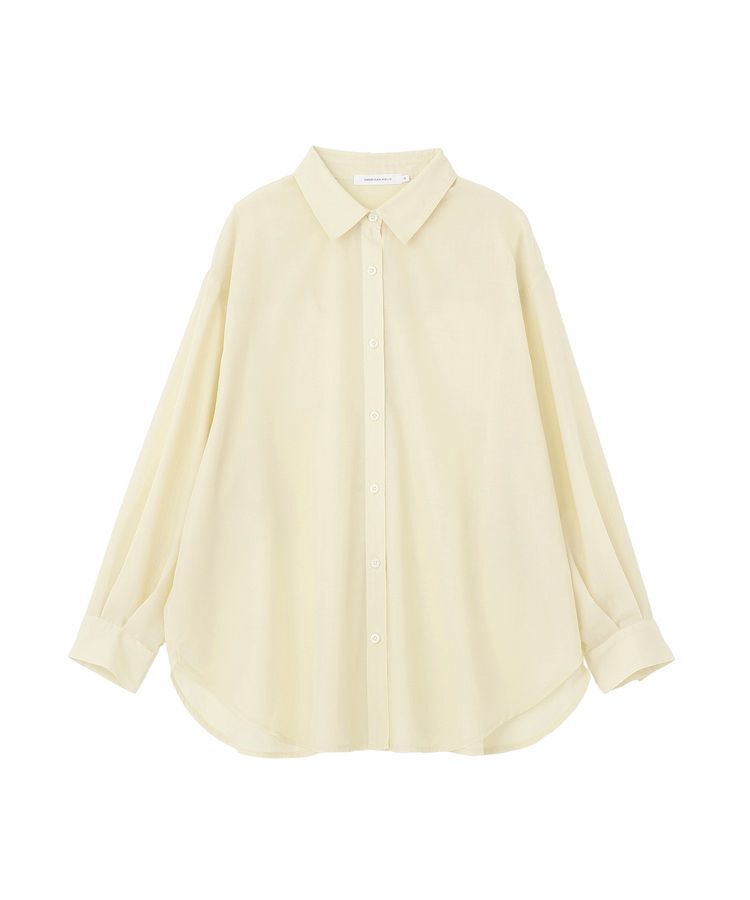 AMERICAN HOLIC「【イージーケア・UVカット】シアーラウンドシャツ」|シャツ・ブラウス|