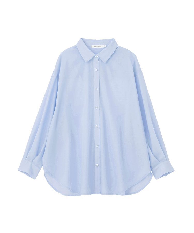 AMERICAN HOLIC「【イージーケア・UVカット】シアーラウンドシャツ」|シャツ・ブラウス|