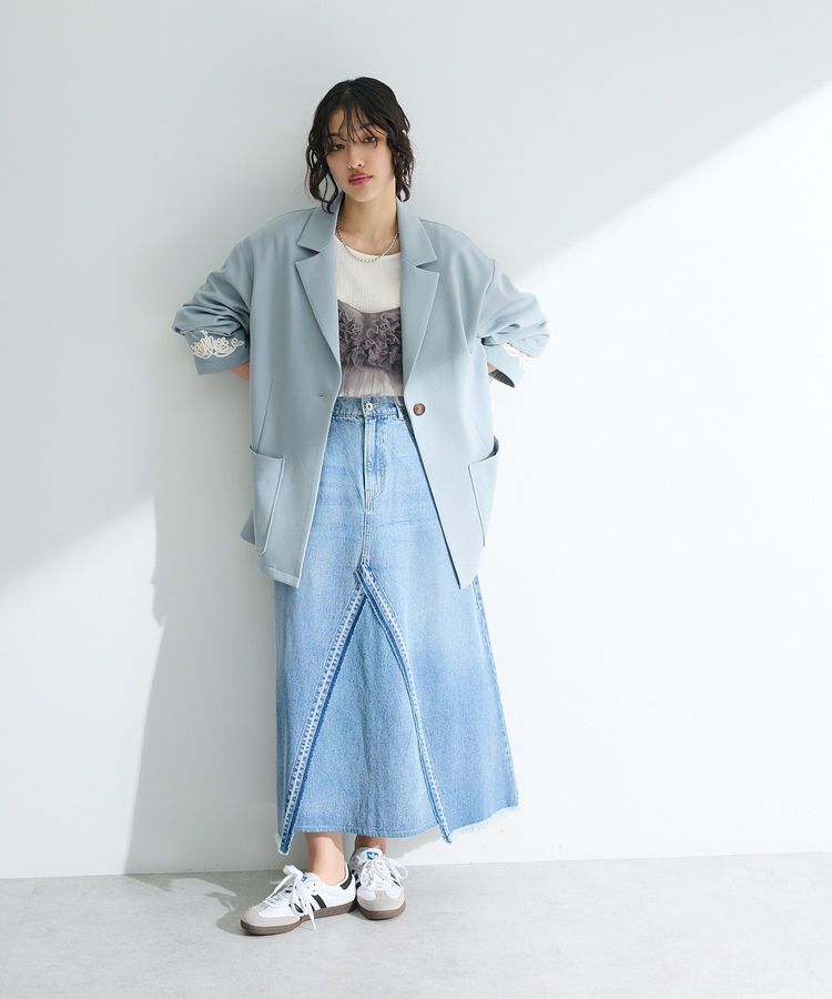 Green Parks「SET2点チュールビスチェ+表面感プルオーバー」|スウェット・ジャージ|