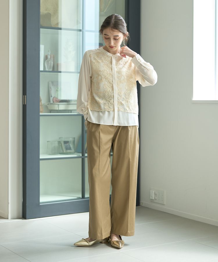 YECCA VECCA「ベルトデザインワイドパンツ」|その他|