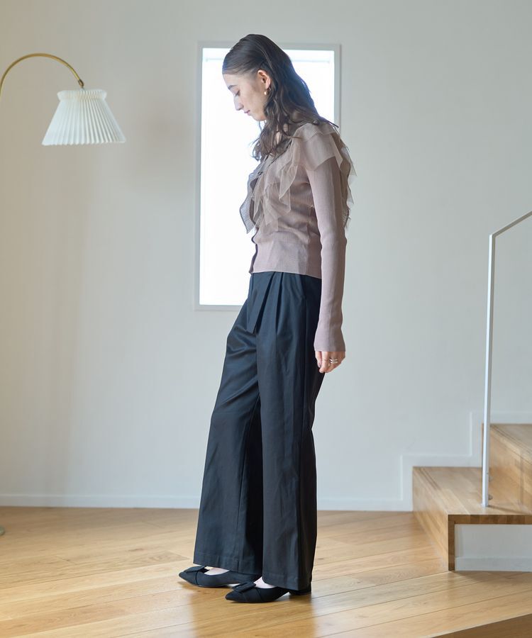 YECCA VECCA「ベルトデザインワイドパンツ」|その他|