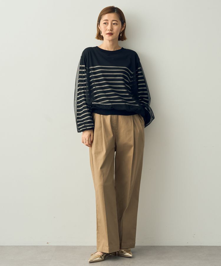 YECCA VECCA「ベルトデザインワイドパンツ」|その他|