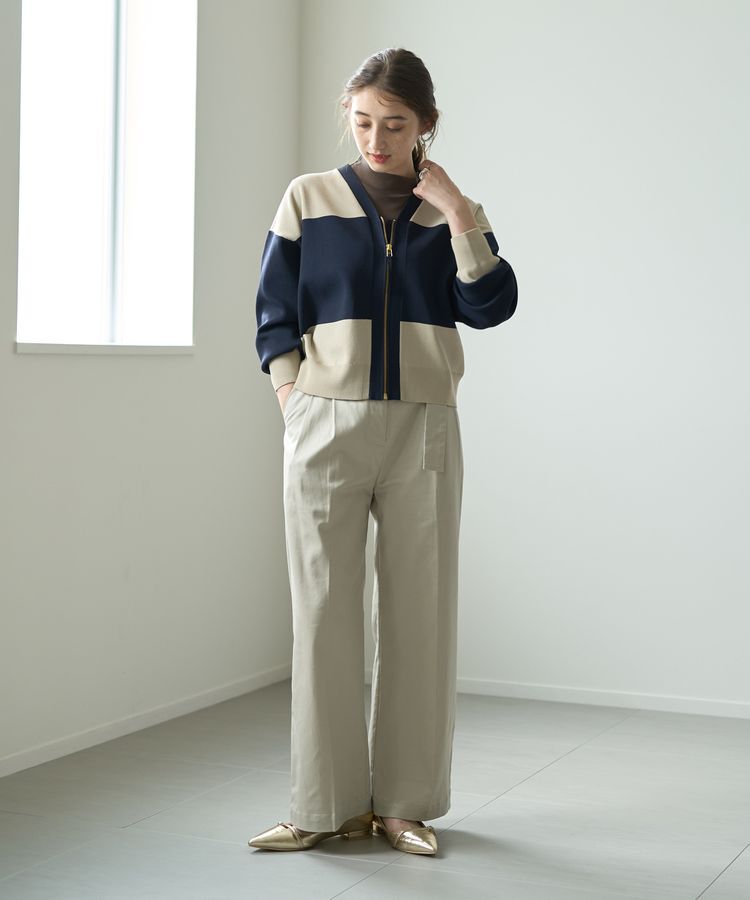 YECCA VECCA「ベルトデザインワイドパンツ」|その他|