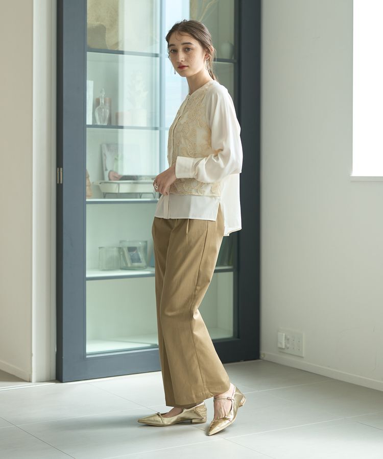 YECCA VECCA「ベルトデザインワイドパンツ」|その他|