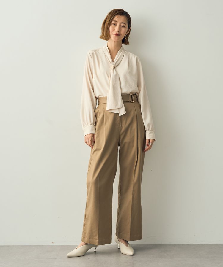 YECCA VECCA「ベルトデザインワイドパンツ」|その他|