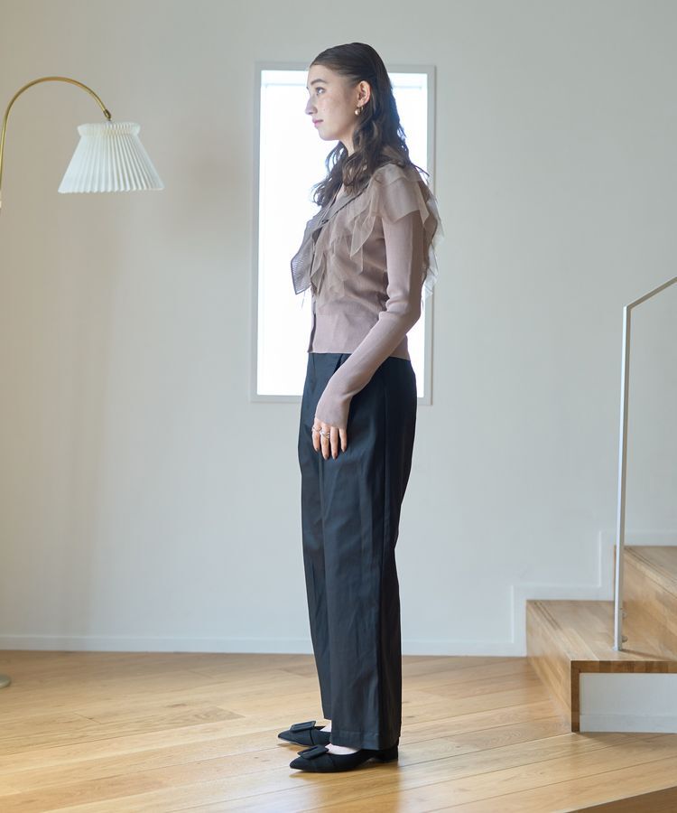 YECCA VECCA「ベルトデザインワイドパンツ」|その他|