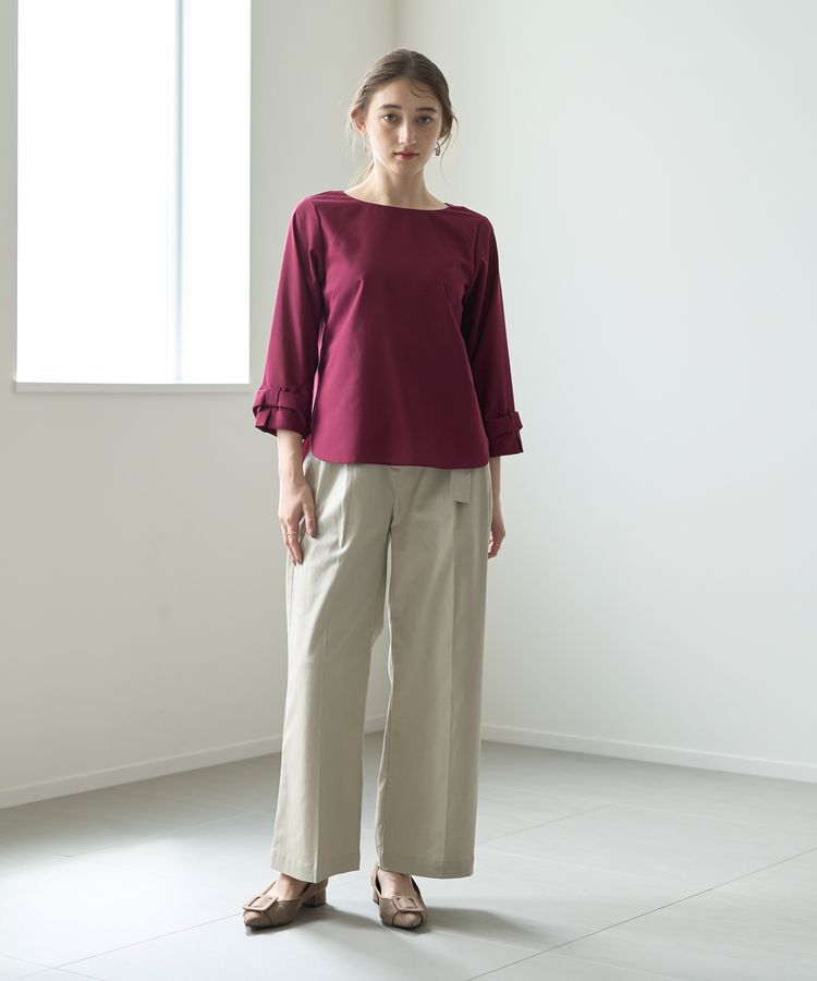 YECCA VECCA「ベルトデザインワイドパンツ」|その他|