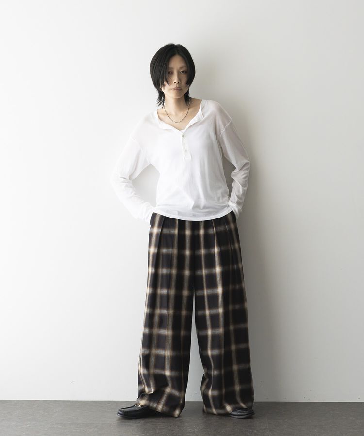 GARAGE OF GOOD CLOTHING「【日本製】シアーヘンリーネックプルオーバー」|Tシャツ・カットソー|