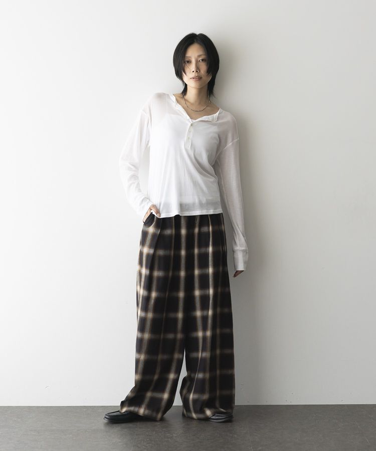 GARAGE OF GOOD CLOTHING「【日本製】シアーヘンリーネックプルオーバー」|Tシャツ・カットソー|