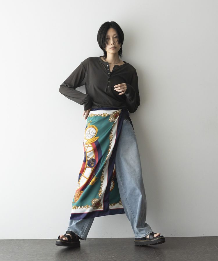 GARAGE OF GOOD CLOTHING「【日本製】シアーヘンリーネックプルオーバー」|Tシャツ・カットソー|