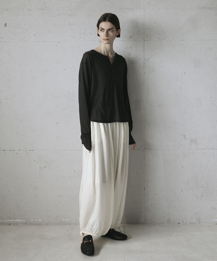 GARAGE OF GOOD CLOTHING「【日本製】シアーヘンリーネックプルオーバー」|Tシャツ・カットソー|