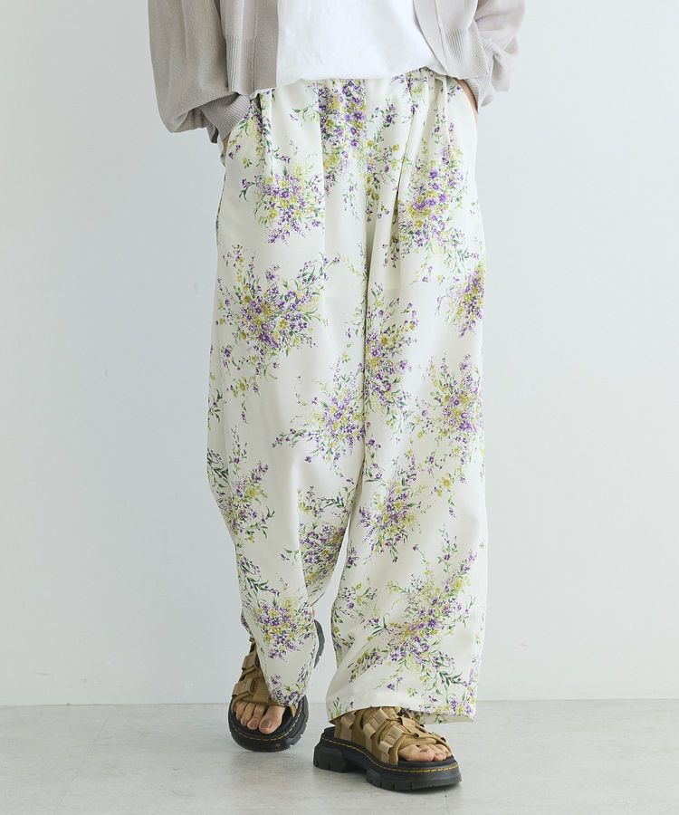 GARAGE OF GOOD CLOTHING「【日本製】ピーチファイユフラワープリントロングパンツ」|その他|