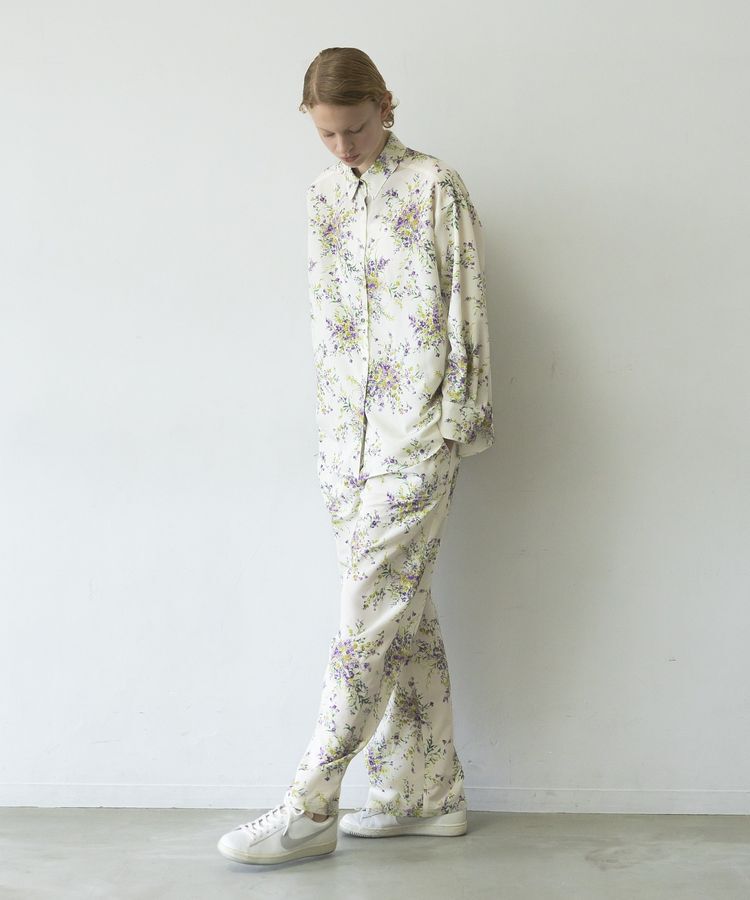 GARAGE OF GOOD CLOTHING「【日本製】ピーチファイユフラワープリントロングパンツ」|その他|
