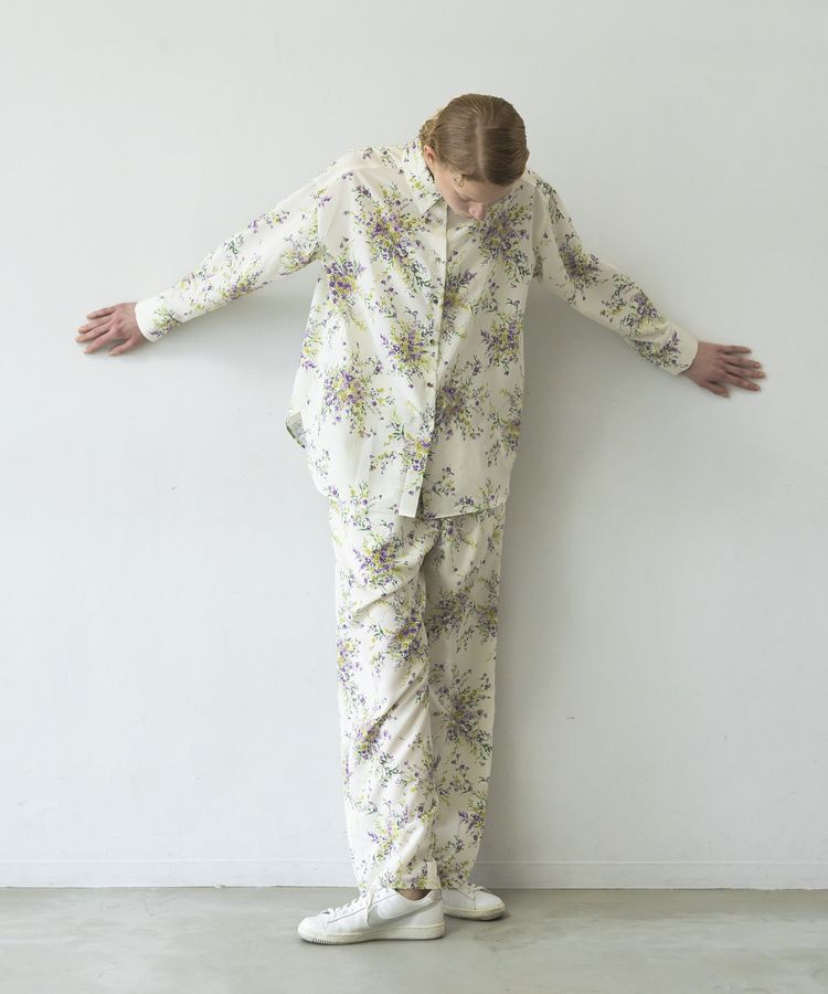 GARAGE OF GOOD CLOTHING「【日本製】ピーチファイユフラワープリントロングパンツ」|その他|