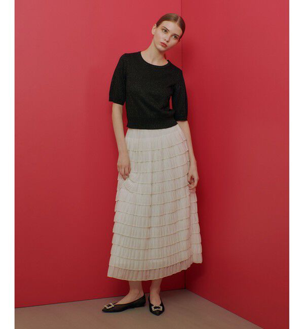 LOULOU WILLOUGHBY「【LOULOU WILLOUGHBY】ラメメランジェプルオーバー」|ニット・セーター|