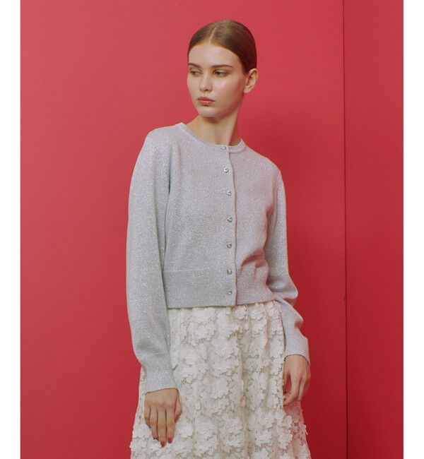 LOULOU WILLOUGHBY「【LOULOU WILLOUGHBY】ラメメランジェカーディガン」|カーディガン|