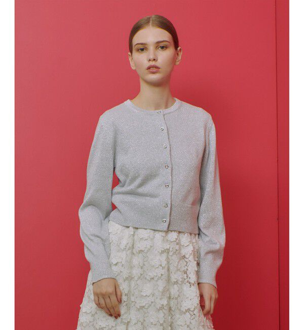 LOULOU WILLOUGHBY「【LOULOU WILLOUGHBY】ラメメランジェカーディガン」|カーディガン|