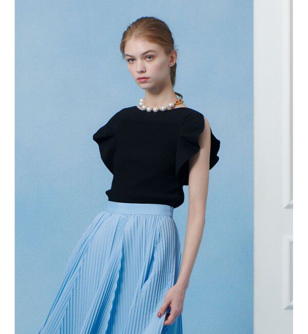 LOULOU WILLOUGHBY「【LOULOU WILLOUGHBY】スキャーラッププルオーバー」|ニット・セーター|