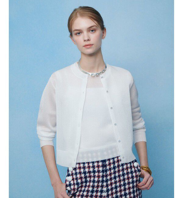 LOULOU WILLOUGHBY「【LOULOU WILLOUGHBY】シアージャガードプルオーバー」|ニット・セーター|