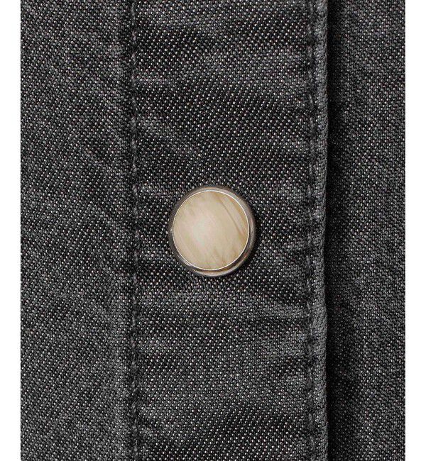 allureville「〈WEB・一部店舗別注〉デニムボウブラウス」|シャツ・ブラウス|